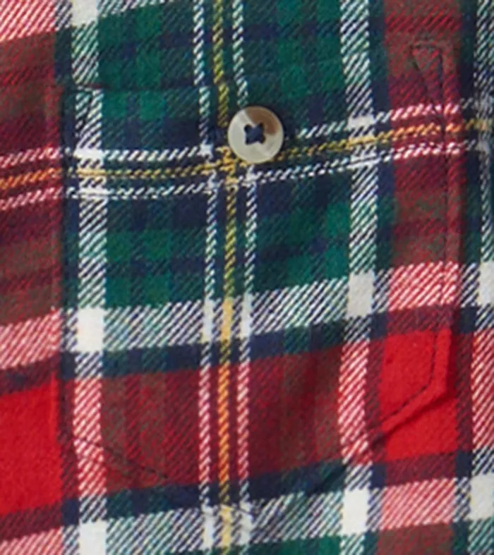 Hatley Tops Baby and Toddler Christmas Plaid Toddler Button Down Shirt