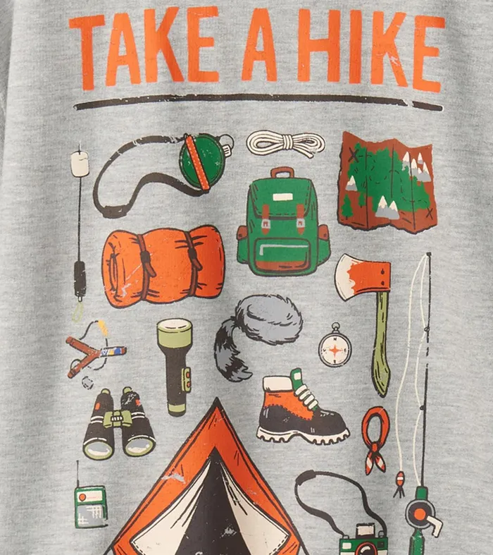 Hatley Tops Boys Boys Take A Hike Graphic Tee