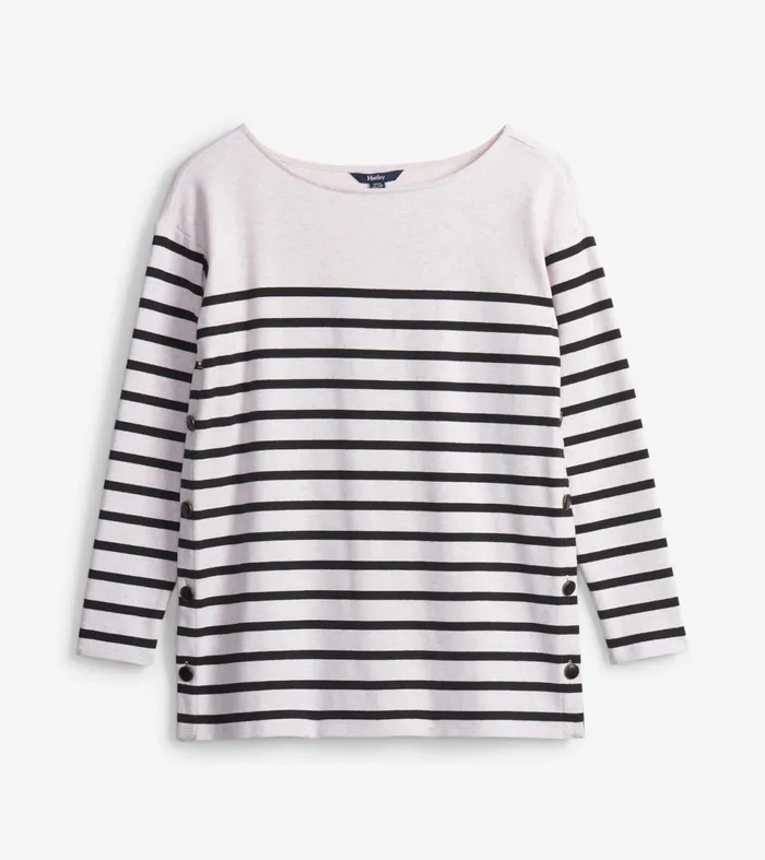 Hatley Tops Women Ali Breton Top 8211 Cream Melange Stripes