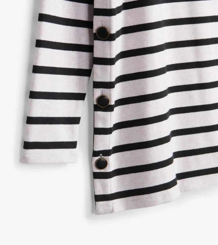 Hatley Tops Women Ali Breton Top 8211 Cream Melange Stripes