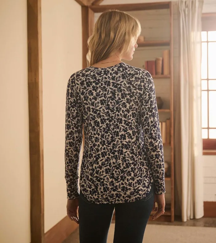 Hatley Tops Women Chantel Pullover 8211 Floral Scatter