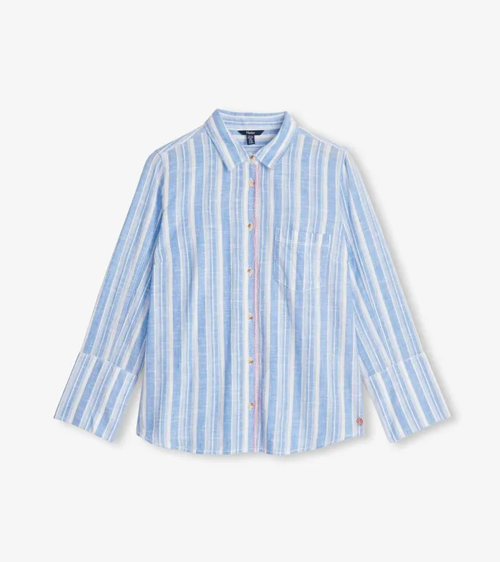 Hatley Tops Women Cindy Blouse 8211 Light Blue Stripes