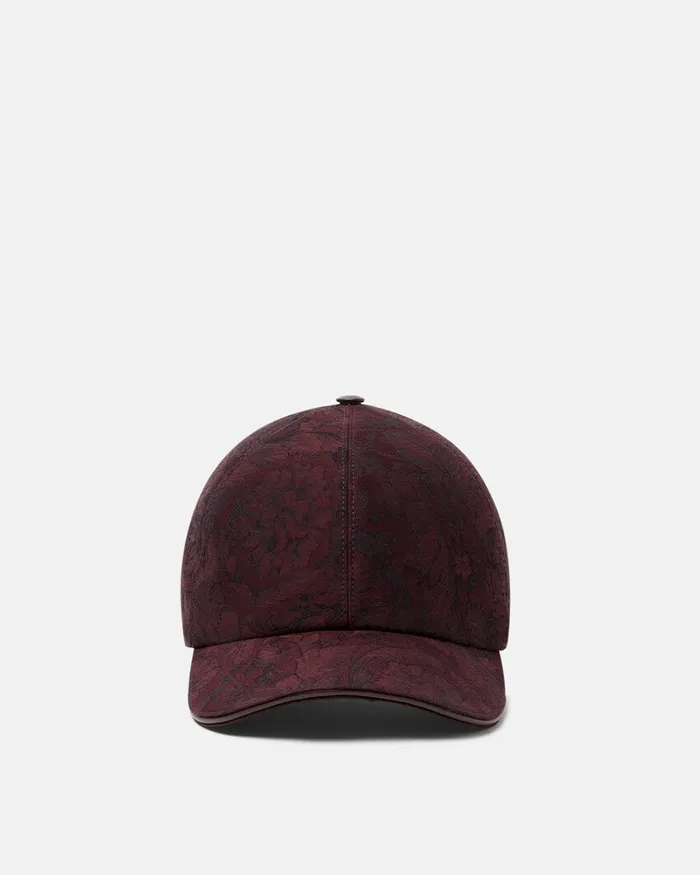 Hats and Caps WomenMen Versace Barocco Jacquard Baseball Cap Brown