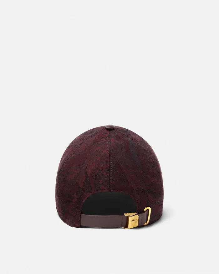 Hats and Caps WomenMen Versace Barocco Jacquard Baseball Cap Brown
