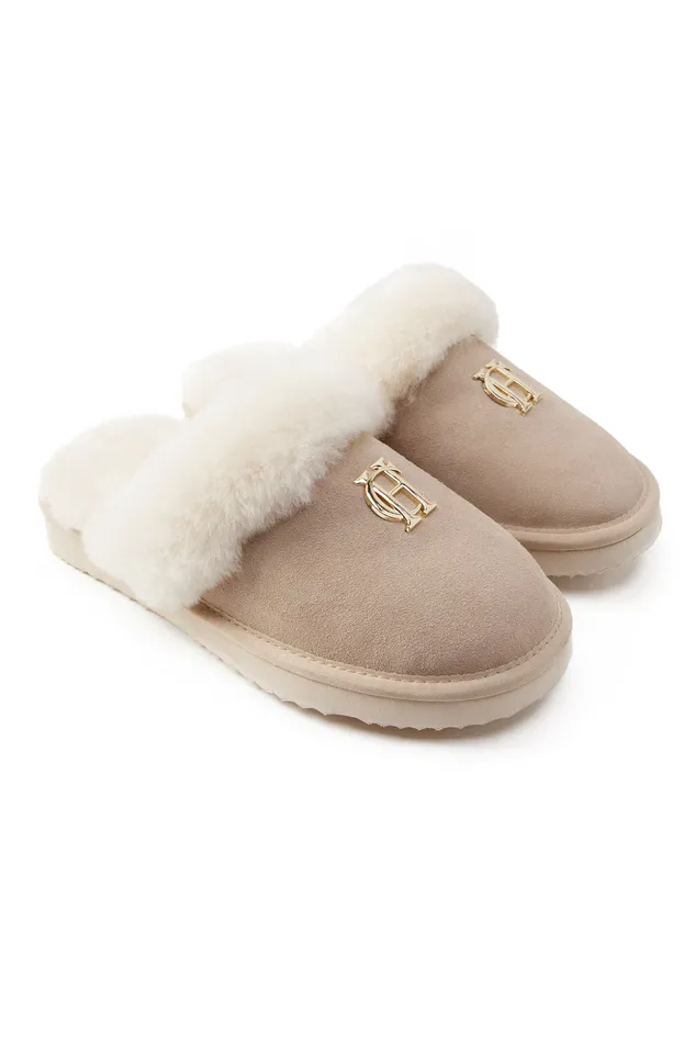 HC Shearling Slipper Oyster Women Holland Cooper Slippers