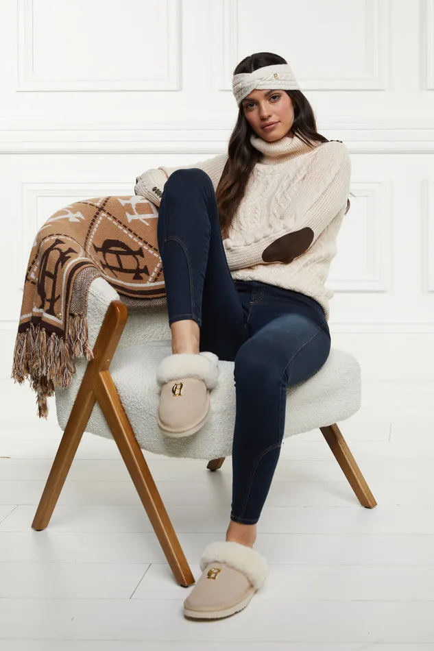 HC Shearling Slipper Oyster Women Holland Cooper Slippers