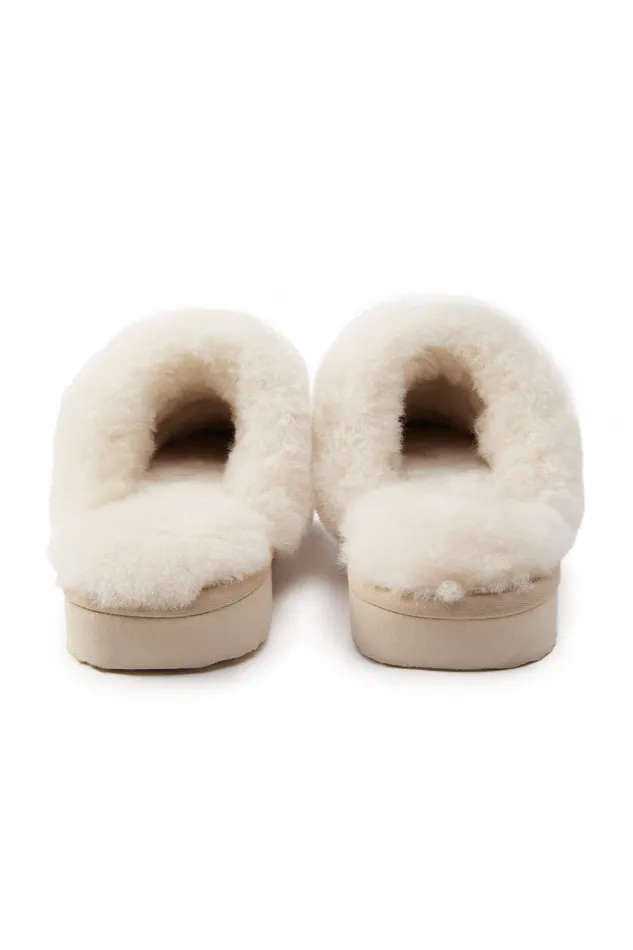 HC Shearling Slipper Oyster Women Holland Cooper Slippers