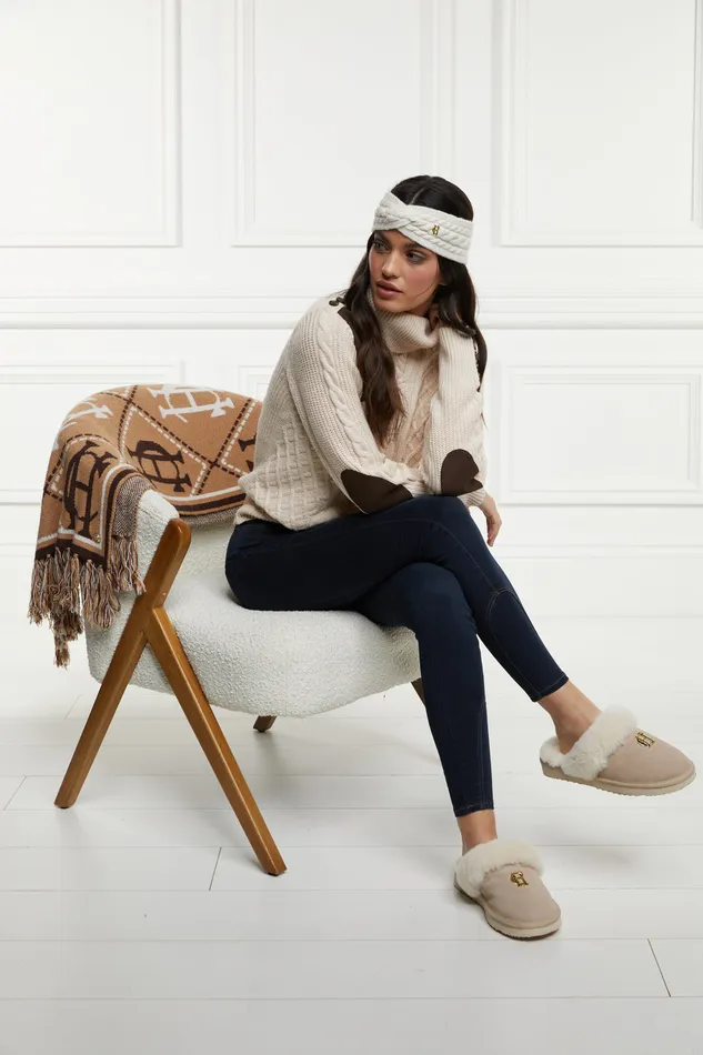 HC Shearling Slipper Oyster Women Holland Cooper Slippers