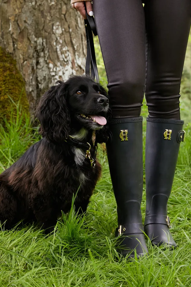 HC Slim Dog Lead Black Women Holland Cooper Dog Leads