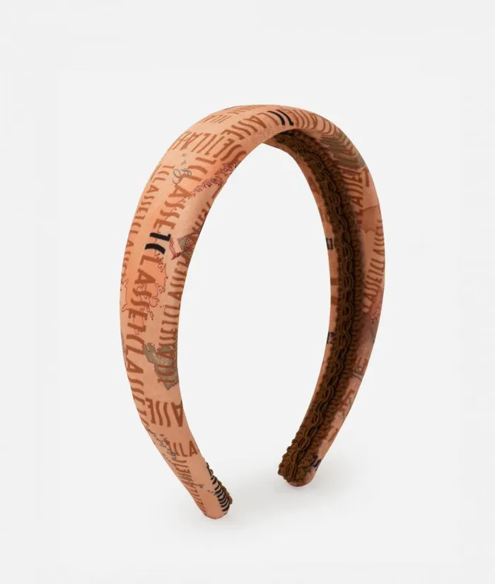 Headband With Logomania Print Geo Classic Woman Alviero Martini Other Accessories