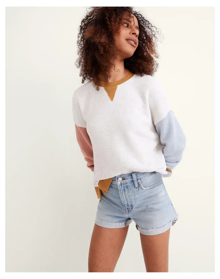 High Rise Denim Shorts In Astell Wash Astell Wash Women Madewell Shorts