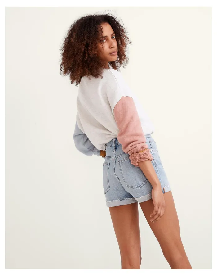High Rise Denim Shorts In Astell Wash Astell Wash Women Madewell Shorts