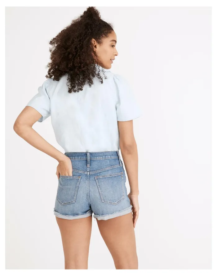 High Rise Denim Shorts In Lavista Wash Lavista Wash Women Madewell Shorts