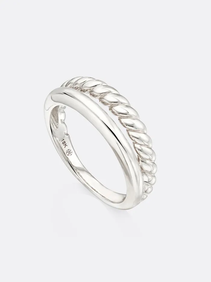 Icons White Gold Duet Ring White Gold Women Brochu Walker Fine Jewelry