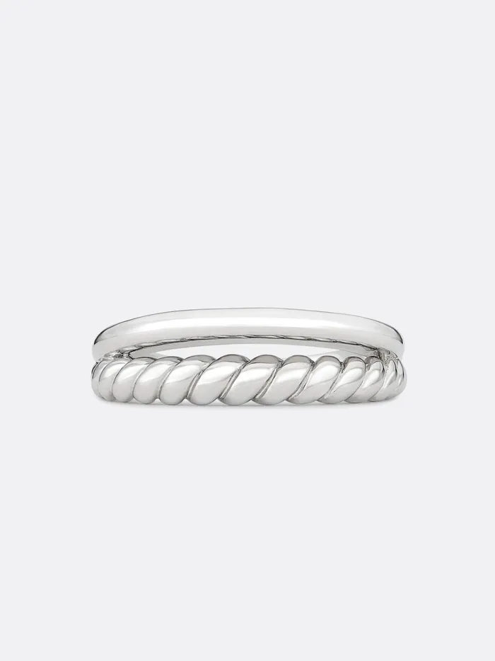 Icons White Gold Duet Ring White Gold Women Brochu Walker Fine Jewelry