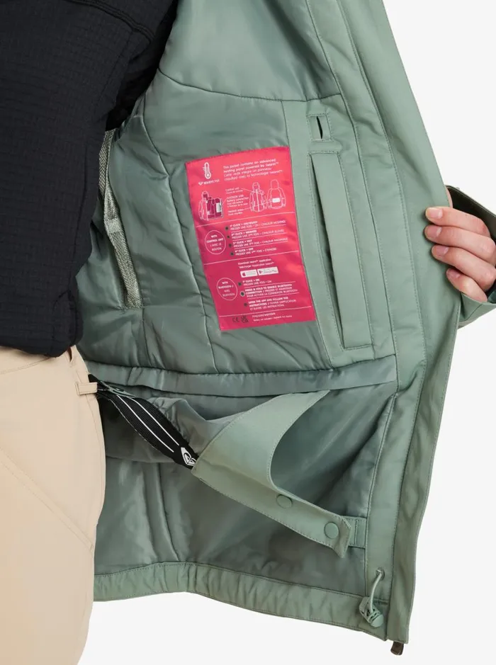 Illumine Warmlink 8211 Snow Jacket Lily Pad Women Roxy Jackets and Coats