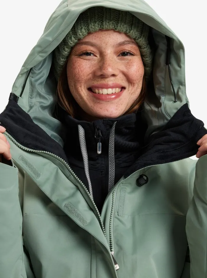 Illumine Warmlink 8211 Snow Jacket Lily Pad Women Roxy Jackets and Coats