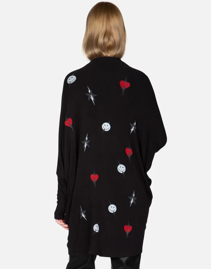 Irina Lightning Elements Black Women039s Lauren Moshi Sweaters and Knits
