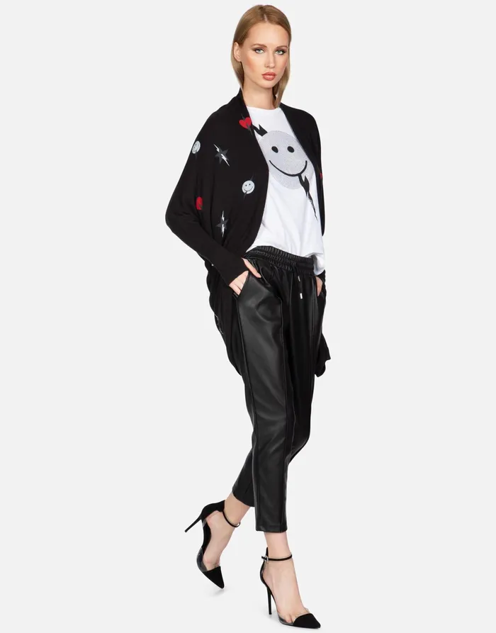 Irina Lightning Elements Black Women039s Lauren Moshi Sweaters and Knits