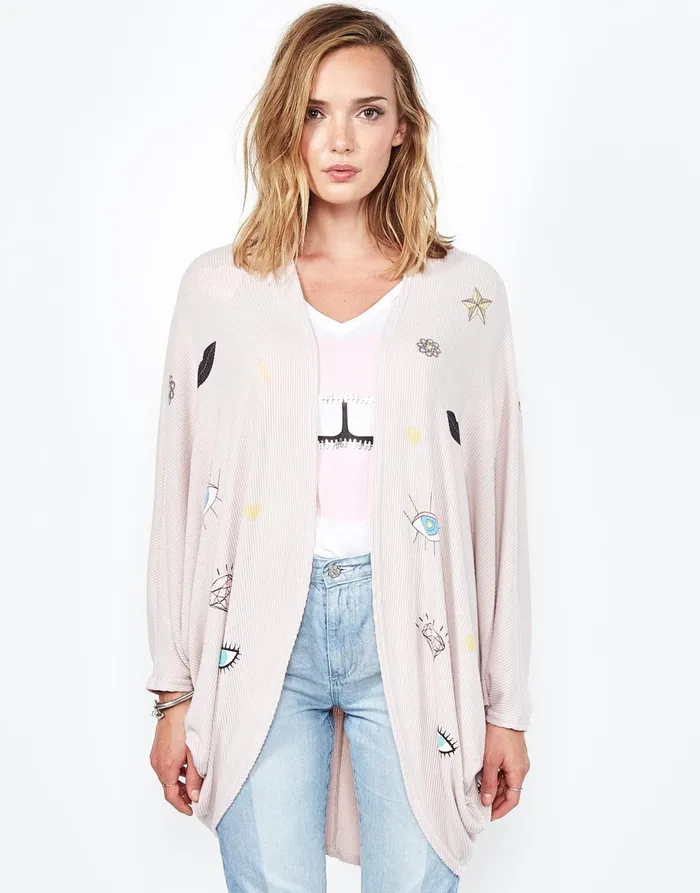 Isla Crystal Glam Blush Women039s Lauren Moshi Sweaters and Knits