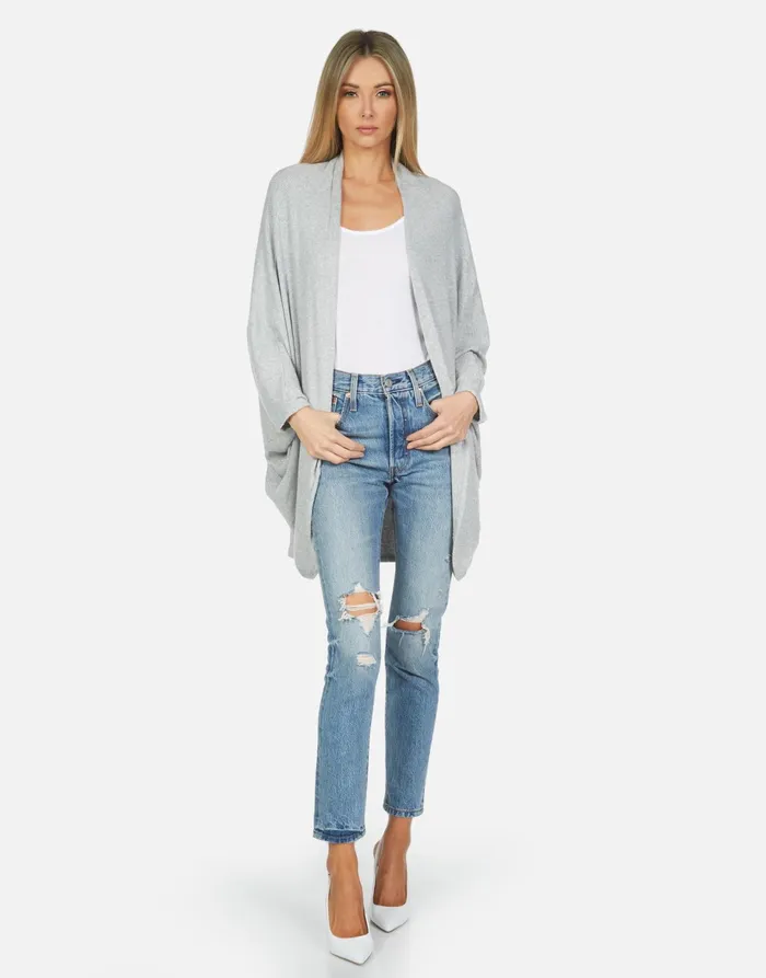 Isla X Spray Kiss Heather Grey Women039s Lauren Moshi Sweaters and Knits