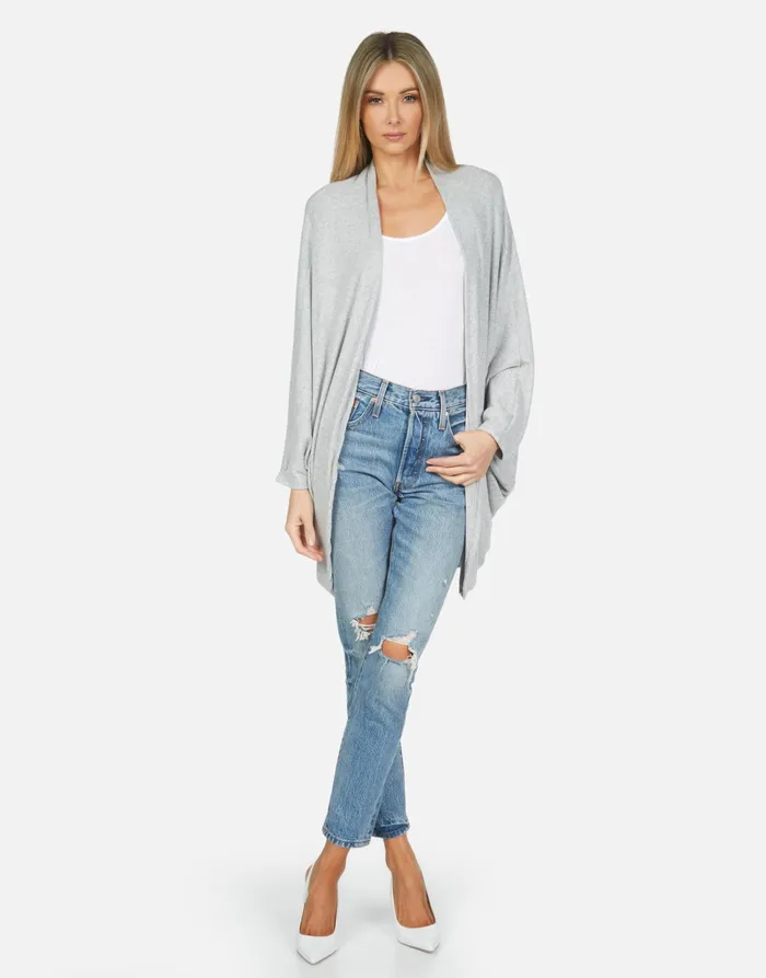 Isla X Spray Kiss Heather Grey Women039s Lauren Moshi Sweaters and Knits