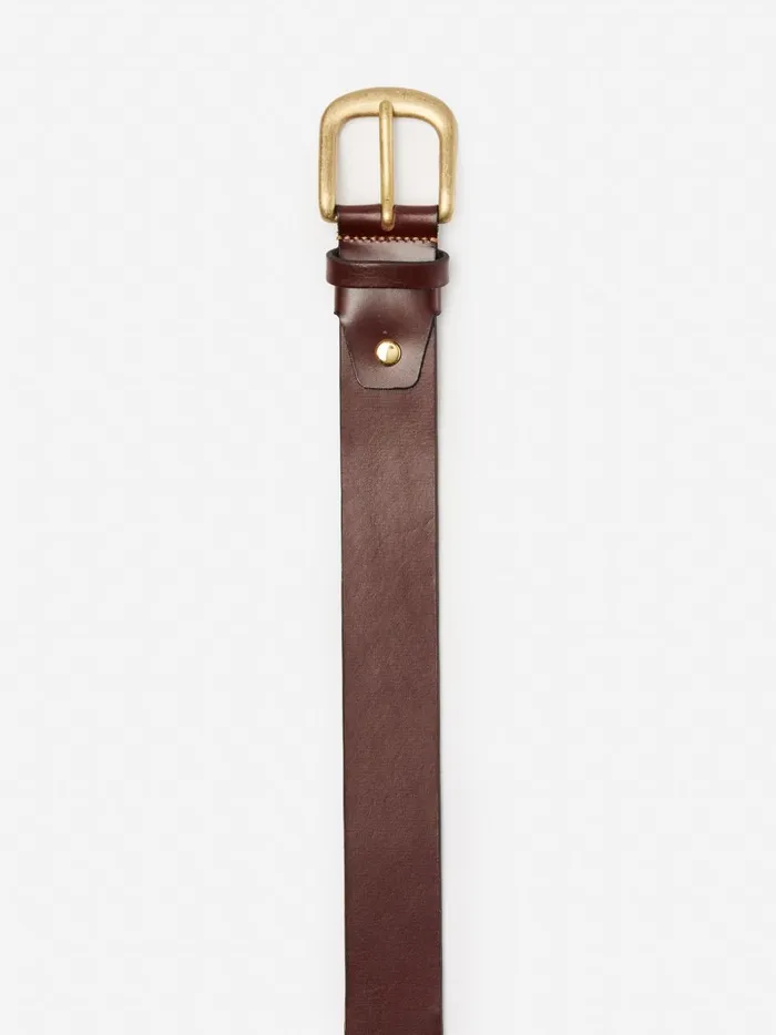JMcLaughlin Belts Men Tuscan Full Grain Leather Belt Brown