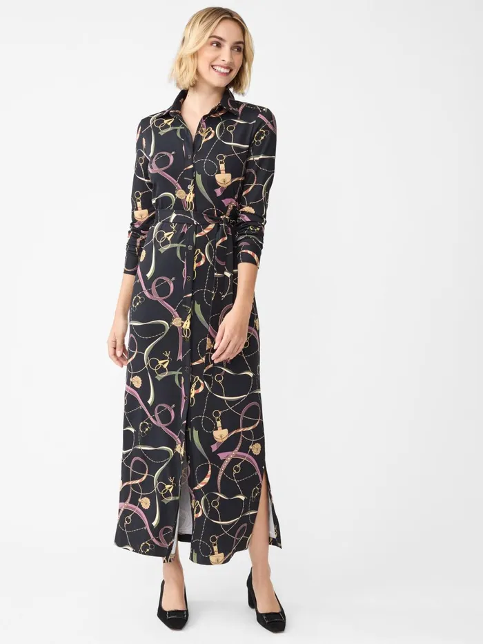 JMcLaughlin Dresses Women Amory Maxi Dress In Neo Sinclair Heraldic Blackpurple JMcLaughlin Dresses Women Amory Maxi Dress In Neo Sinclair Heraldic Blackpurple