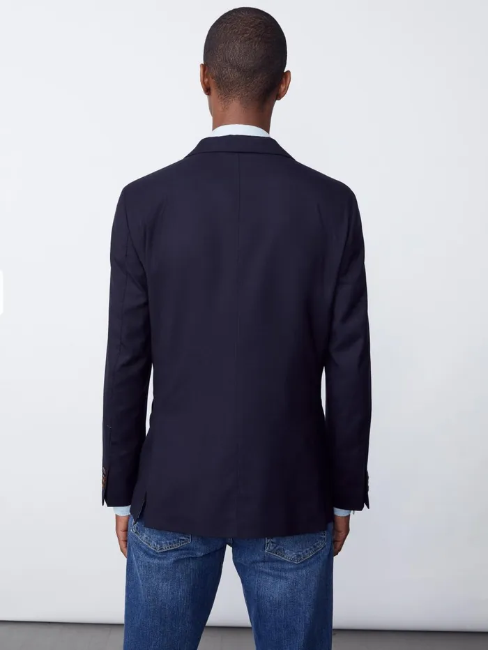 JMcLaughlin Jackets and Outerwear Men Suffolk 3Season Blazer Dark Navy