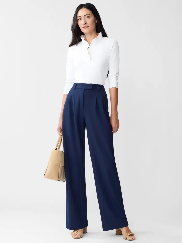 JMcLaughlin Pants Women Newman Pants Winter Navy