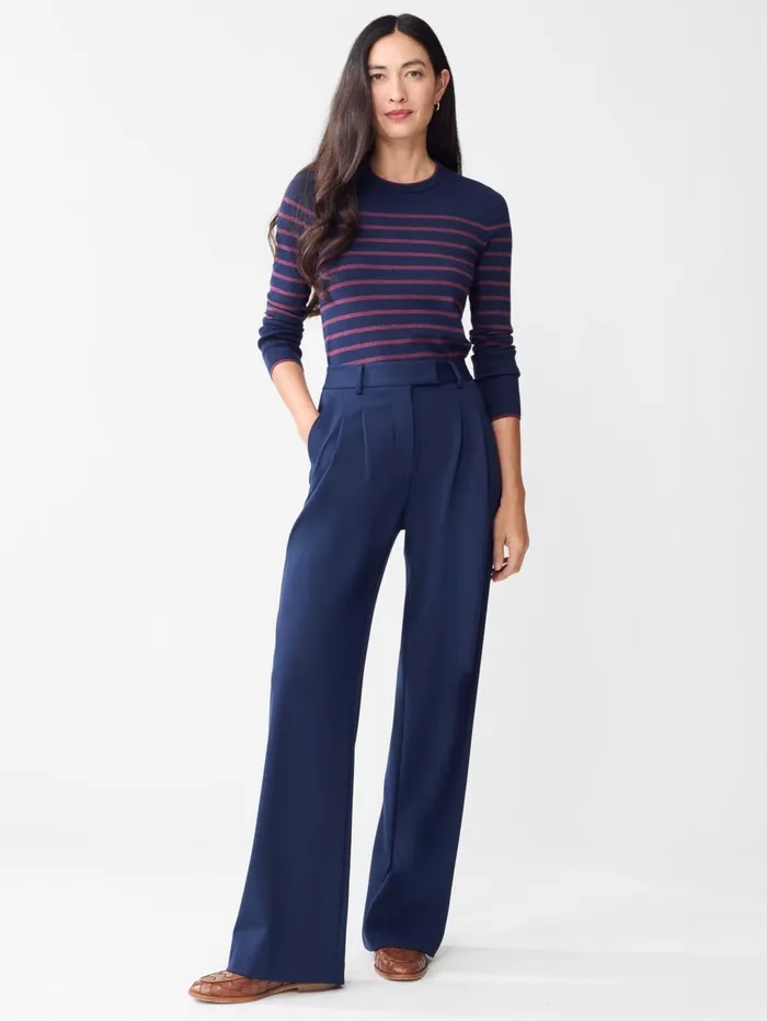 JMcLaughlin Pants Women Newman Pants Winter Navy JMcLaughlin Pants Women Newman Pants Winter Navy