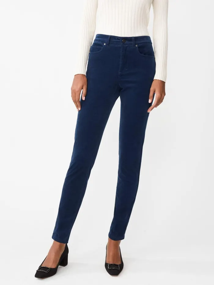 JMcLaughlin Pants Women Watson Velvet Jeans Deep Sapphire