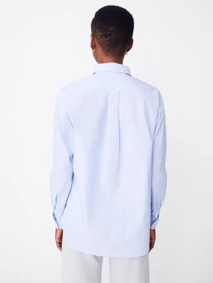 JMcLaughlin Shirts and Tops Women Finn Shirt In Stripe Sky Bluewhite JMcLaughlin Shirts and Tops Women Finn Shirt In Stripe Sky Bluewhite