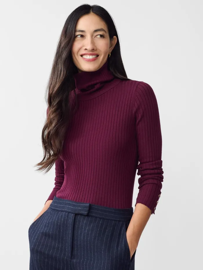 JMcLaughlin Sweaters Women Arlette Turtleneck Merlot