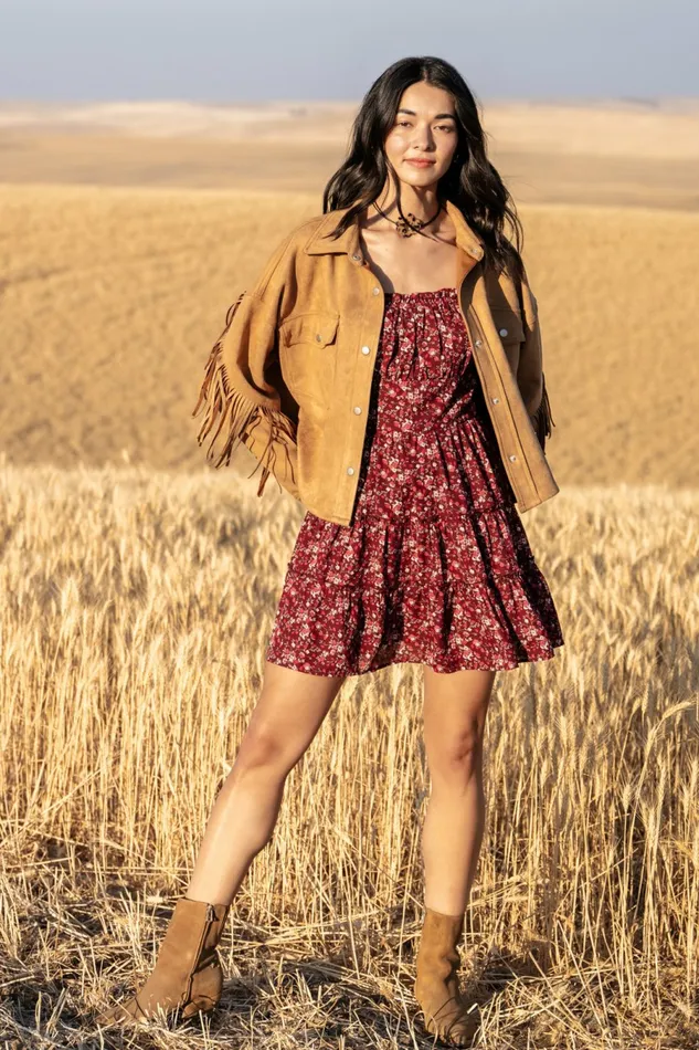 Jackets Altar8217d State Women Stacy Suede Fringe Jacket