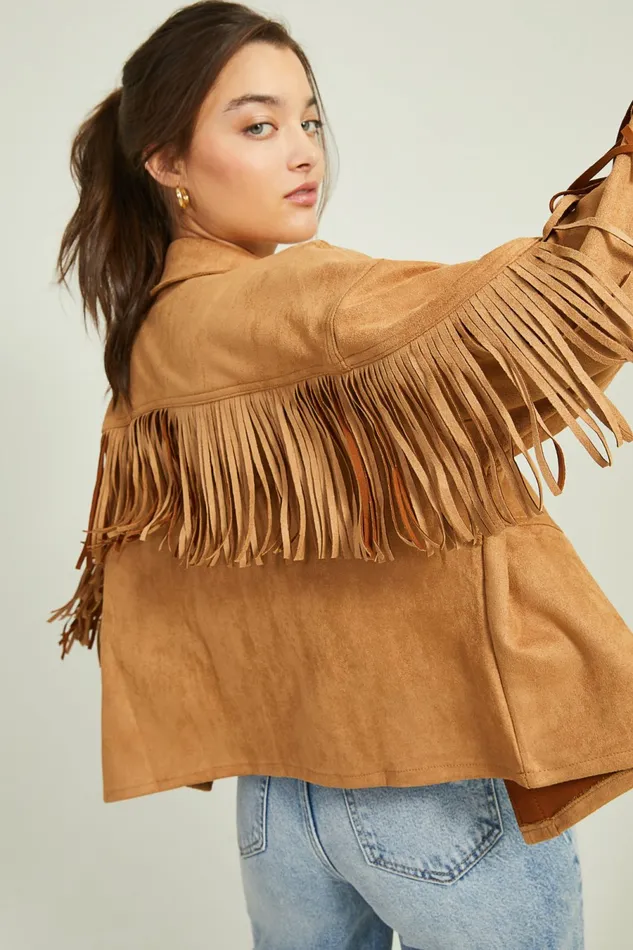 Jackets Altar8217d State Women Stacy Suede Fringe Jacket