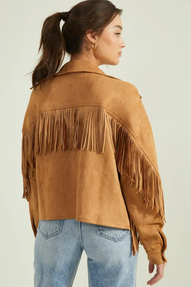 Jackets Altar8217d State Women Stacy Suede Fringe Jacket