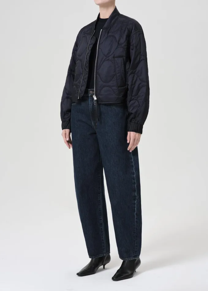 Jackets and Outerwear Women Agolde Shoreditch Ski Club X AGOLDE Iona Quilted Jacket Ink