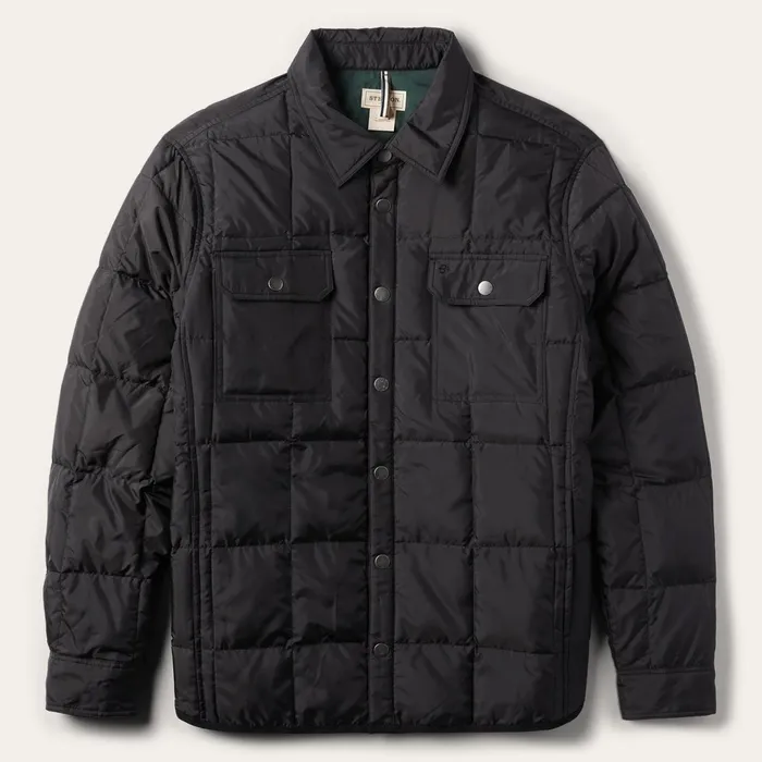 Jackets Men Stetson Crushable Black Parachute Jacket Black