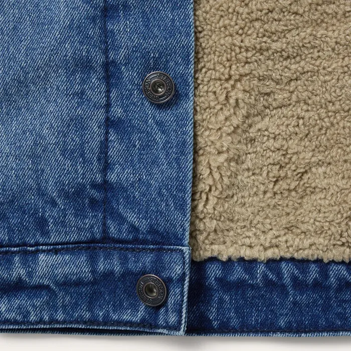 Jackets Men Stetson Denim Sherpa Jacket Blue