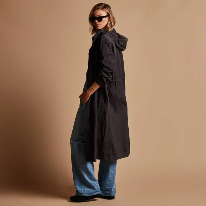 JacketsOuterwear Women James Perse Lightweight Parka Black JacketsOuterwear Women James Perse Lightweight Parka Black
