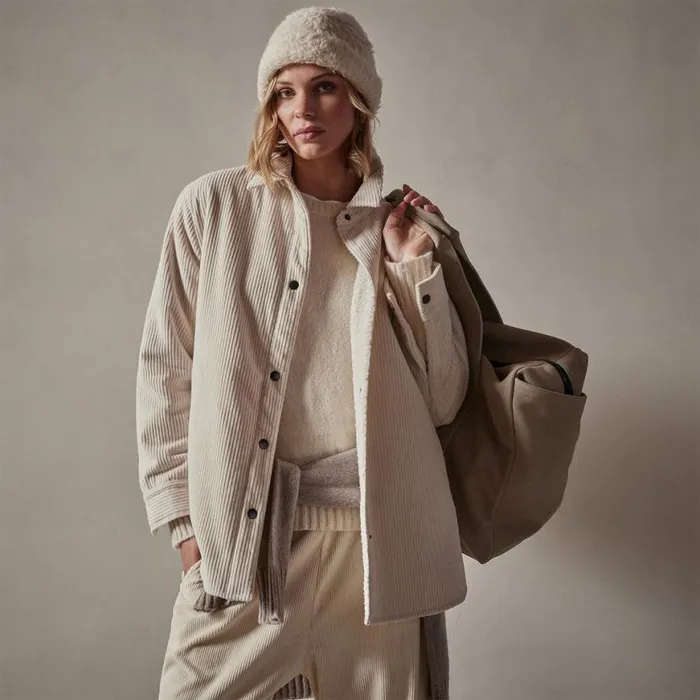 JacketsOuterwear Women James Perse Sherpa Lined Oversized Corduroy Jacket Canvas JacketsOuterwear Women James Perse Sherpa Lined Oversized Corduroy Jacket Canvas