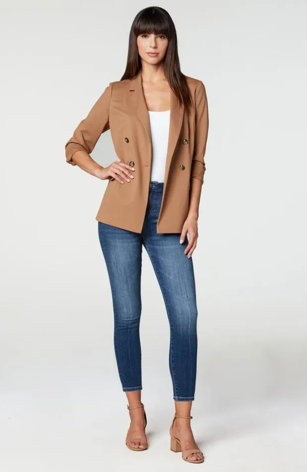 Jackets Women Liverpool Los Angeles Becca Double Breasted Blazer Liy Exclusive Maple