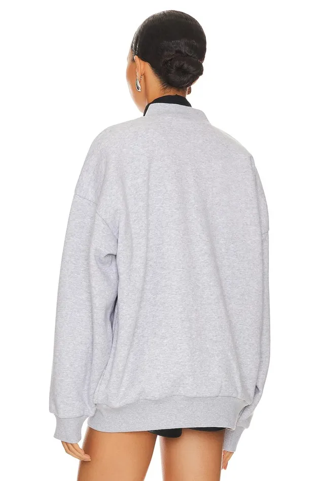 Jaida Bomber Jacket Heather Grey Women Lovers Friends Jackets and Coats