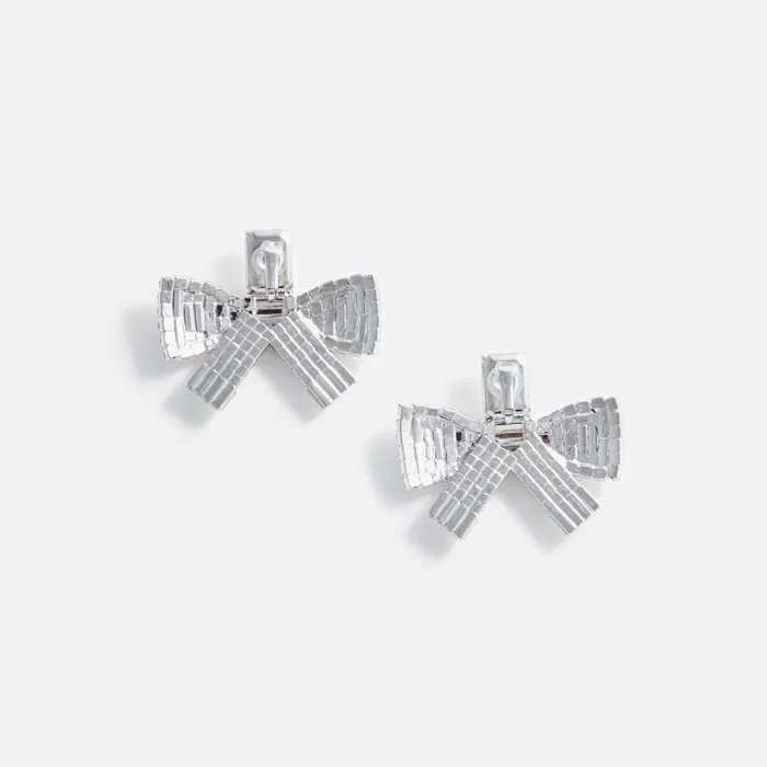 Jewellery Women Self Portrait Large Crystal Bow Earrings