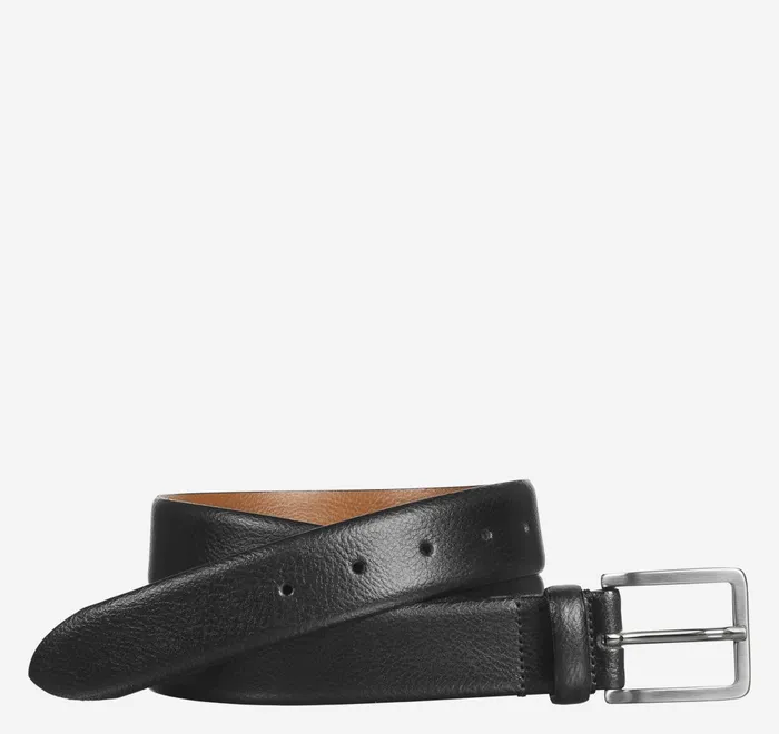 JohnstonandMurphy Belts FeatherEdge Dress Belt Black 8211 Men