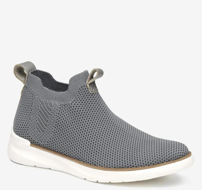 JohnstonandMurphy Boots and Booties Emery Knit Chelsea Boot Gray Knit 8211 Women