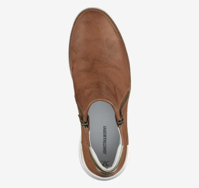 JohnstonandMurphy Boots and Booties Emery Zip Bootie Cognac Italian Washed Sheepskin 8211 Women JohnstonandMurphy Boots and Booties Emery Zip Bootie Cognac Italian Washed Sheepskin 8211 Women