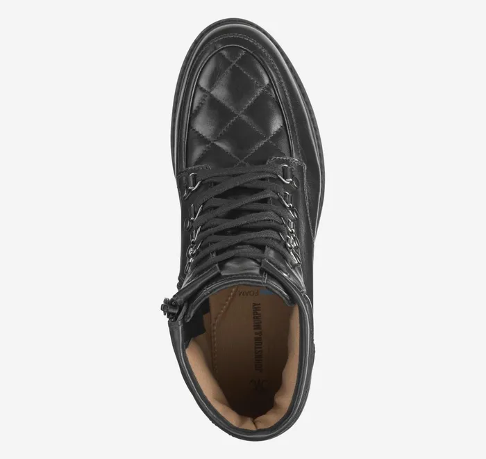 JohnstonandMurphy Boots and Booties Emmalynn Quilted Hiker Boot Black Glove Leather 8211 Women JohnstonandMurphy Boots and Booties Emmalynn Quilted Hiker Boot Black Glove Leather 8211 Women