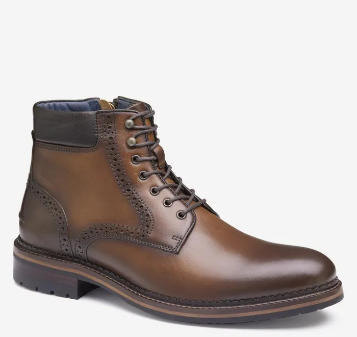 JohnstonandMurphy Boots Xc Flex Connelly Plain Toe Boot Tan Full Grain 8211 Men